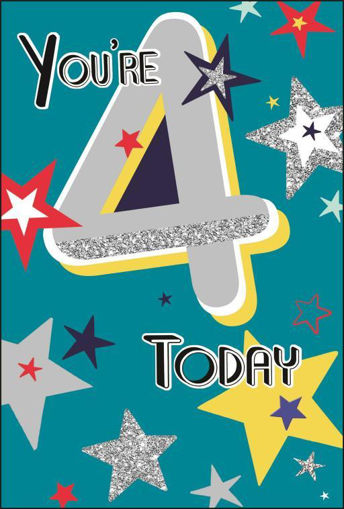 Picture of YOURE 4 TODAY BIRTHDAY CARD